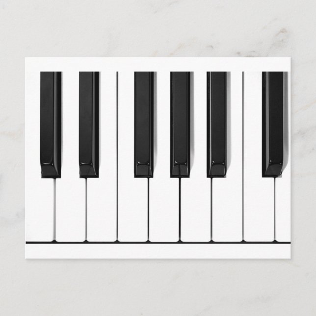 piano keys postcard (Front)