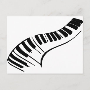 Piano Keys Postcard