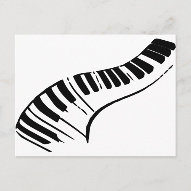 Piano Keys Postcard (Front)