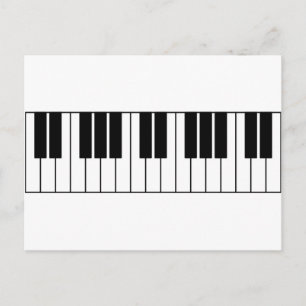Piano Keys Postcard