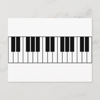 Piano Keys Postcard