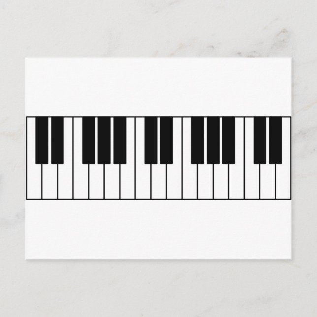 Piano Keys Postcard (Front)