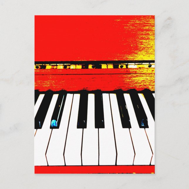 Piano Keys Postcard (Front)