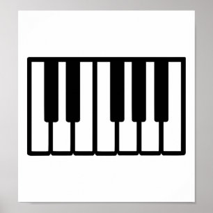 Piano keys poster