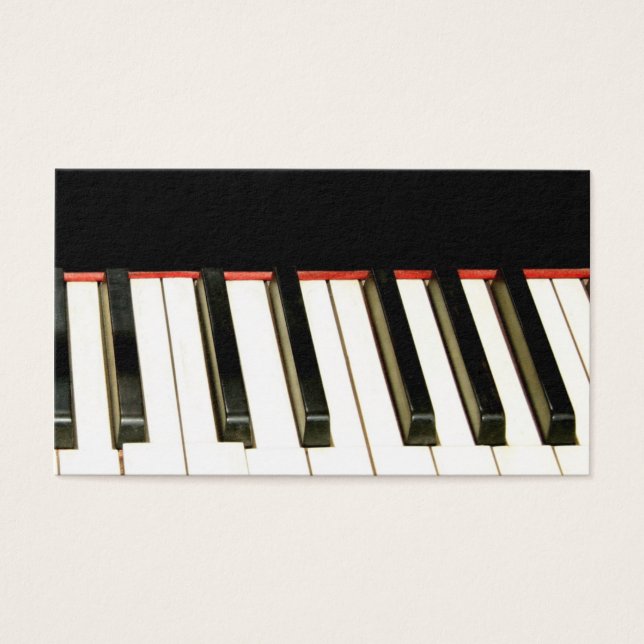 piano keys profile card (Front)