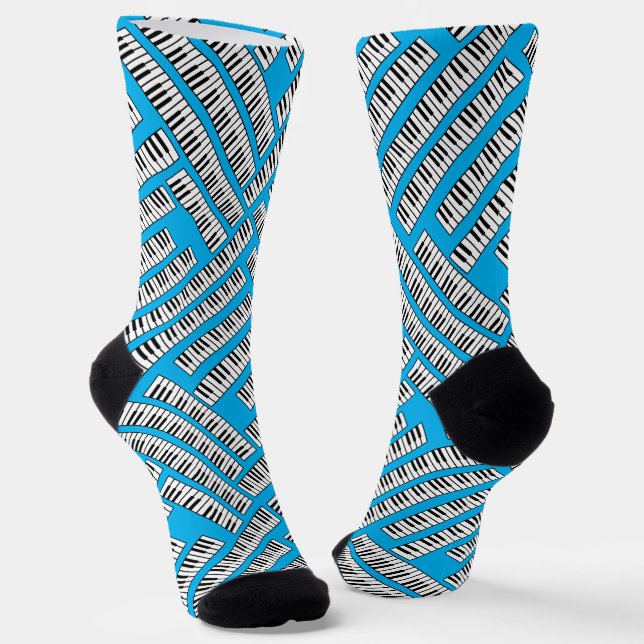 Piano Keys Socks (Angled)