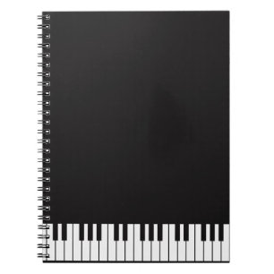 Piano Keys Spiral Notebook
