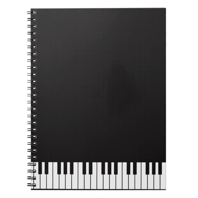 Piano Keys Spiral Notebook (Front)