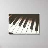 Piano Keys - Stylish Black & White Photograph