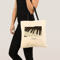 Piano Keys - Stylish Black & White Photograph