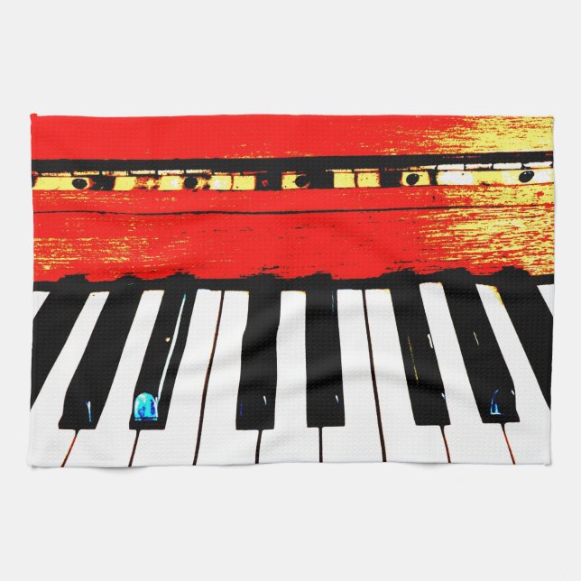 Piano Keys Tea Towel (Horizontal)
