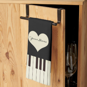 Piano Keys Tea Towel