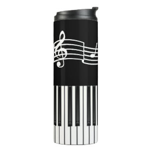Piano Keys Thermal Tumbler
