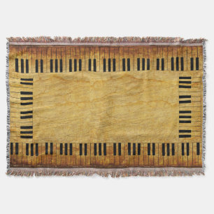 Piano Keys Throw Blanket