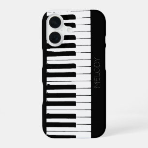 Piano Keys   Vertical   Customisable iPhone 16 Case