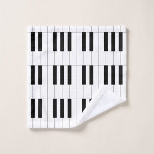 Piano Keys Wash Cloth