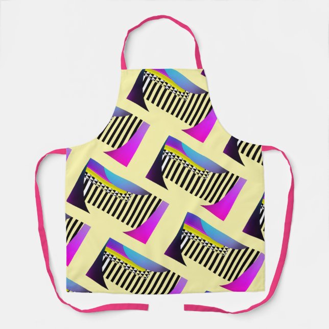 Piano Keys Yellow  Apron (Front)
