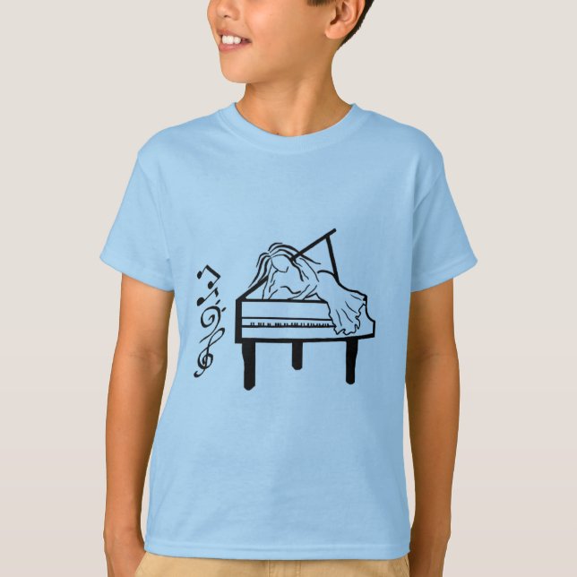 Piano Lady T-Shirt (Front)