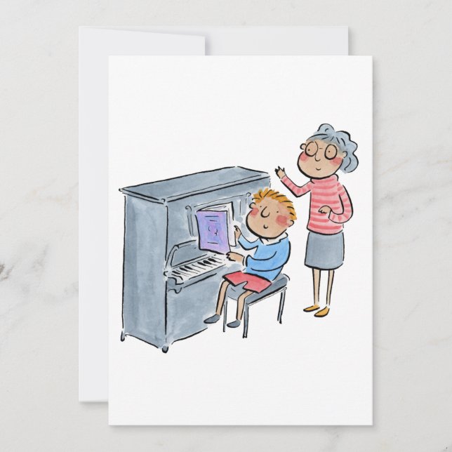 Piano Lesson Invitation (Front)