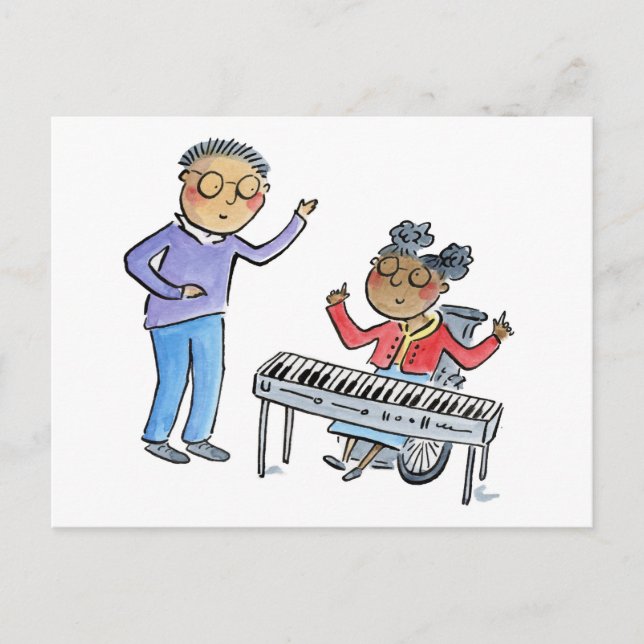 Piano Lesson Postcard (Front)