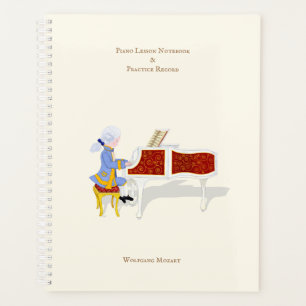 Piano Lesson & Practice Record Personalised Planner