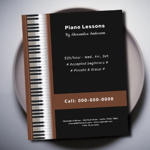 Piano Lessons Flyer