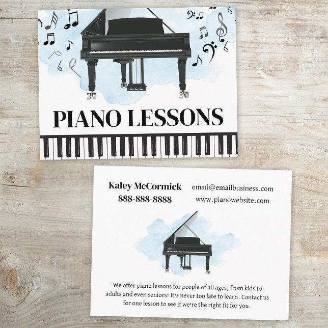 Piano Lessons Music Flyer Postcard (Creator Uploaded)
