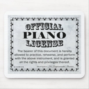 Piano License Mouse Mat