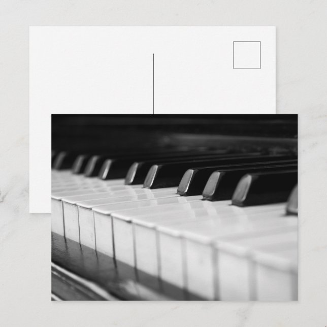 Piano macro closeup postcard (Front/Back)