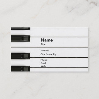 Piano Man Business Card