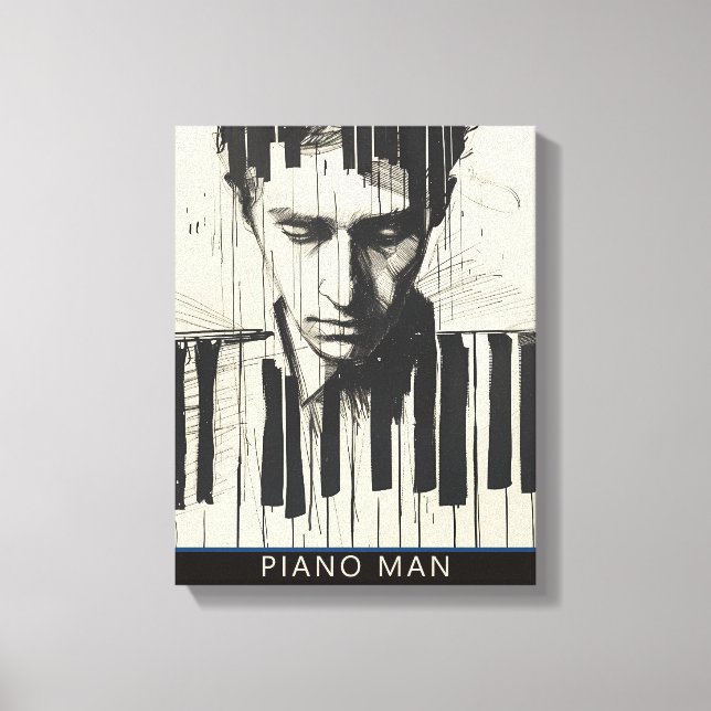 PIANO MAN CANVAS PRINT (Front)