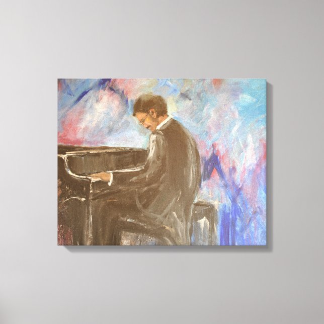 PIANO MAN CANVAS PRINT (Front)