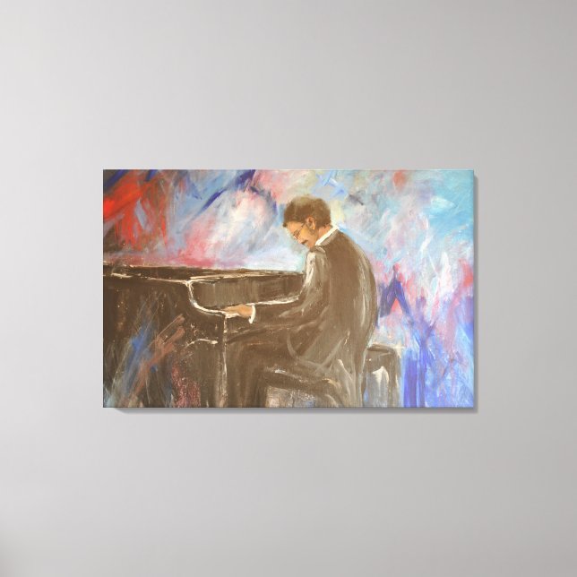 PIANO MAN CANVAS PRINT (Front)