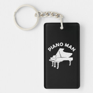 Piano Man Funny Keyboard Pianist Musician Piano Key Ring