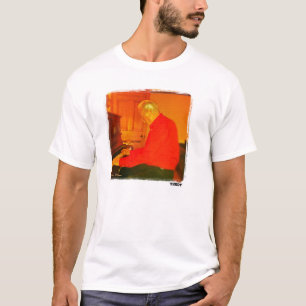 Piano Man printed art t-shirt
