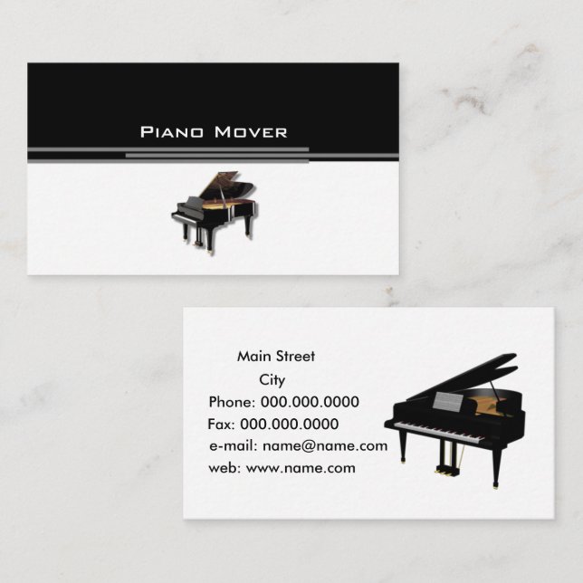 piano_mover business card (Front/Back)