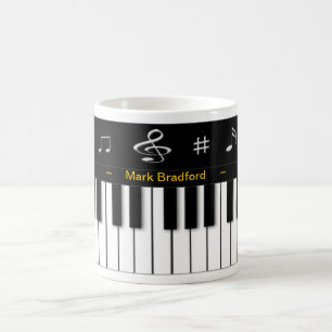 Piano Mug - Personalise Name