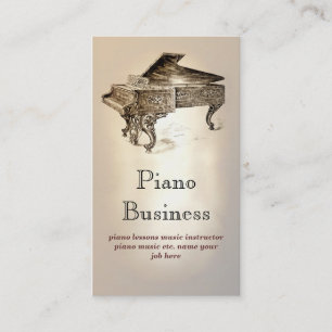 piano music business card