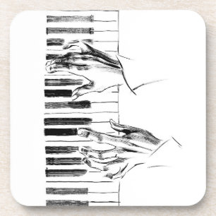 Piano music coaster