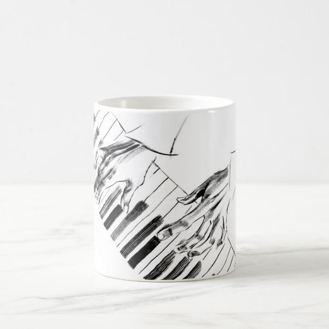 Piano music coffee mug (Center)