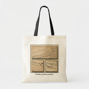 Piano Music Custom Tote Bag