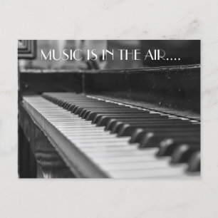 Piano, Music Is In The Air Postcard