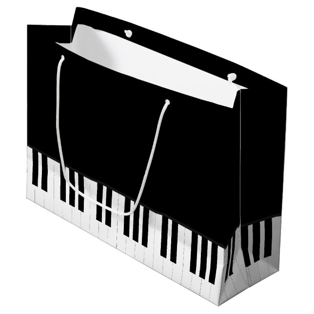 PIANO MUSIC LARGE GIFT BAG (Front Angled)