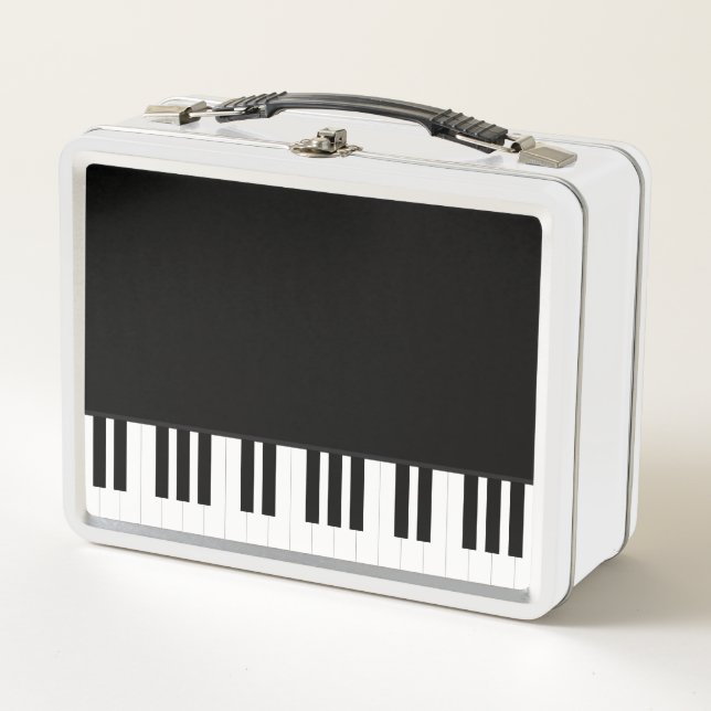 PIANO MUSIC METAL LUNCH BOX (Front)