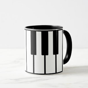Piano music mug