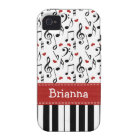 Piano Music Note iPhone 4 / 4s Case-Mate Cover