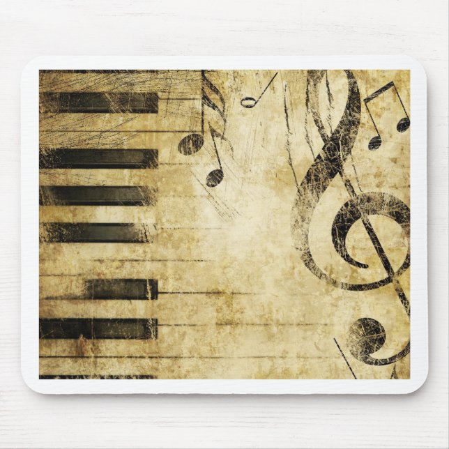 Piano Music Notes Mouse Mat (Front)