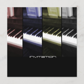 Piano/Music of Life Invitation-Announcement Invitation