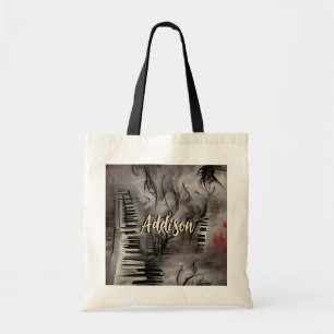 Piano Music Personalised Tote Bag