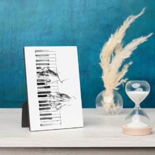 Piano music plaque